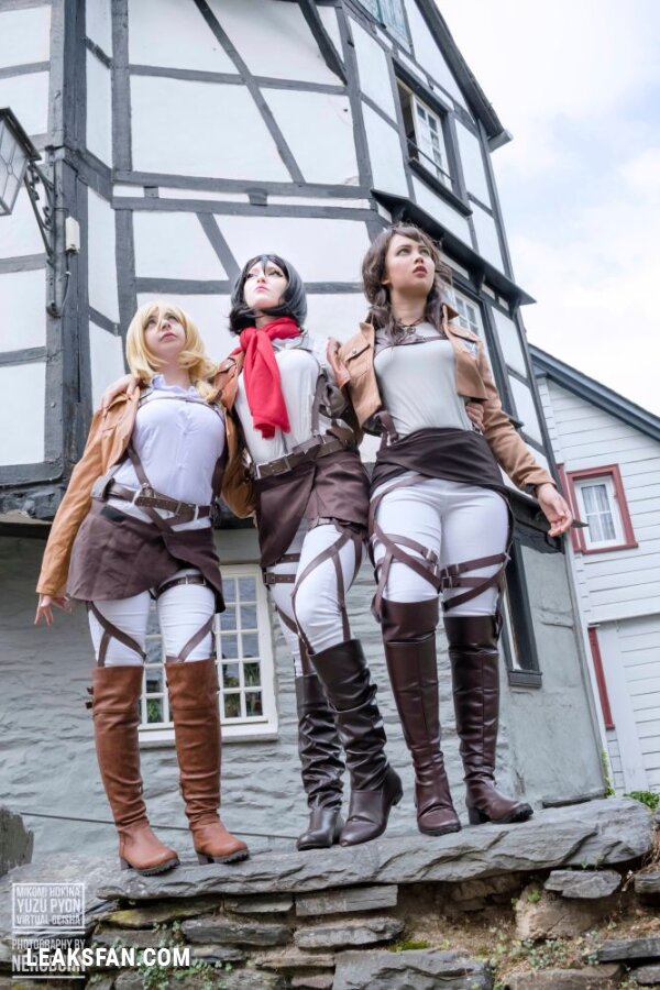 Mikomi Hokina, Virtual Geisha &amp;amp; Yuzupyon - Mikasa, Historia &amp;amp; genderbend Eren (Shingeki no kyojin) - 2