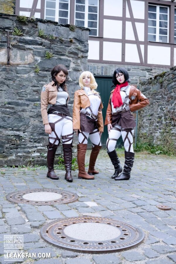 Mikomi Hokina, Virtual Geisha &amp;amp; Yuzupyon - Mikasa, Historia &amp;amp; genderbend Eren (Shingeki no kyojin) - 52