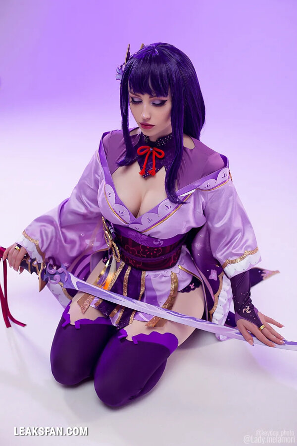 Lady Melamori - Raiden Shogun Lingerie (Full Set) - 2